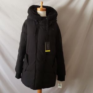 NEW Andrew Marc Faux Shearling Lined Coat